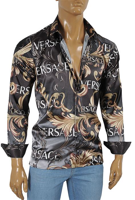 versace dress shirts wholesale|Versace fitted shirts for men.